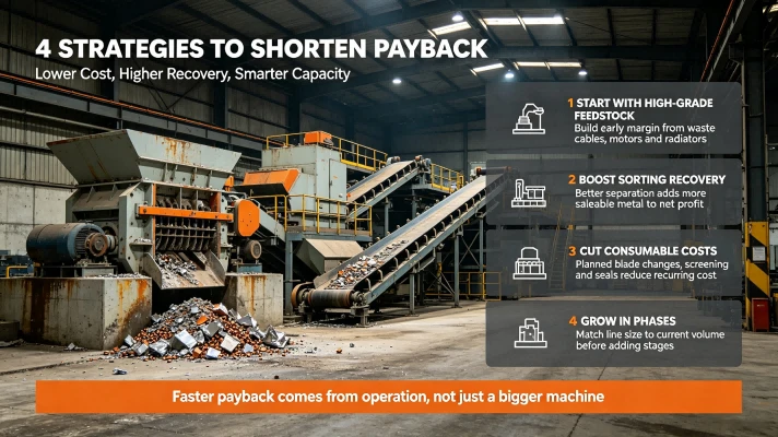 Payback period for the recycling production line Payback period for the recycling production line