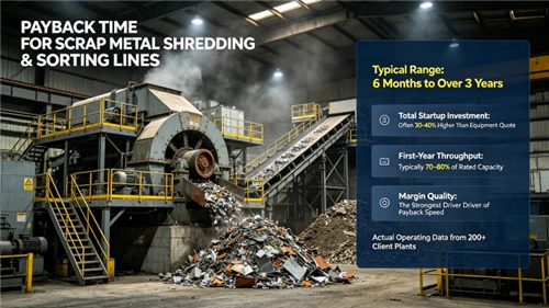 How Long Does It Take to Pay Back a Scrap Metal Shredding & Sorting Line? Cal...